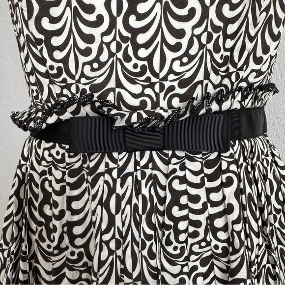 Black and White Halter Sundress for Wedding Guests - Picture 3 of 12